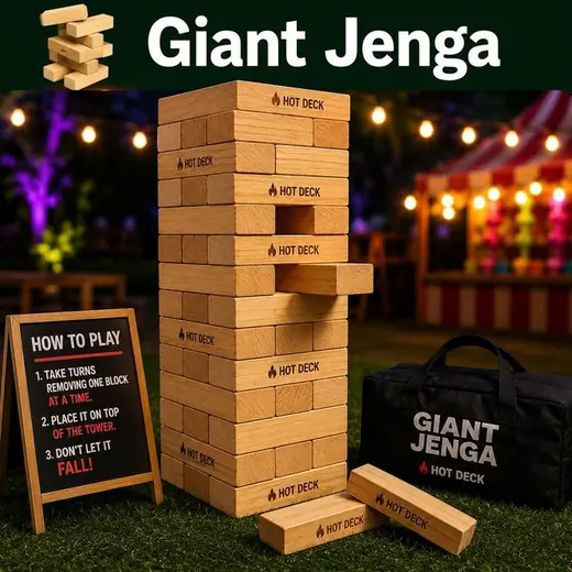 Giant Jenga — Hot Deck backyard game